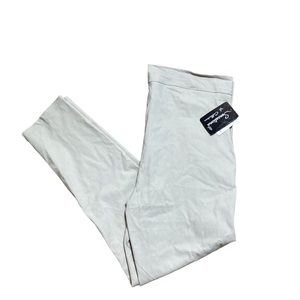 Khaki Ankle Pants 1X